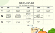 第九周幼儿食谱